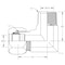 World Wide Fittings Flareless Compression to Male Pipe 90 Degree Elbow 7405X24X24 - alternate 2